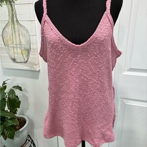 We The Free Asymmetrical Pink Sleeveless Camisole